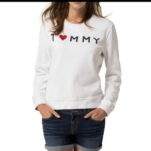 Tommy Hilfiger vintage style gray sweatshirt